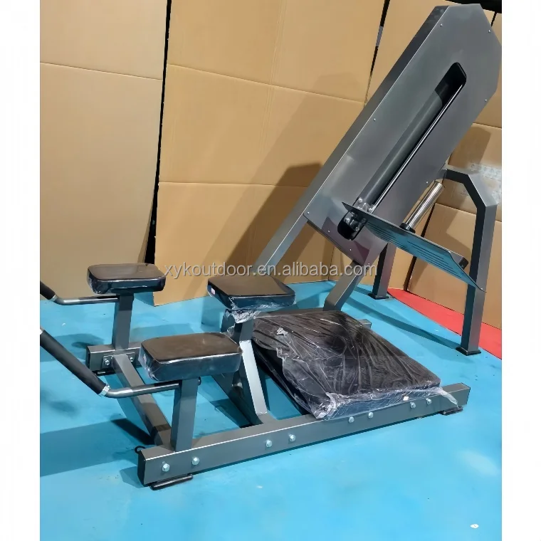 Gym Commercial Fitness Equipment Leg Extension Hip Abductor Trainer Strength Training Plate Loaded Glute Press Steel Safety Back