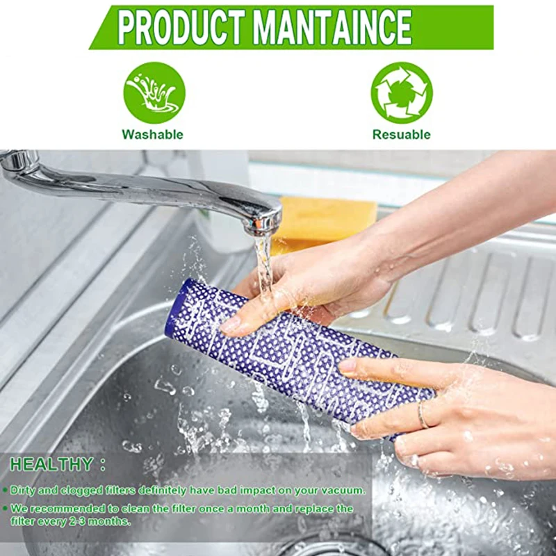 مرشحات HEPA Post Pre Motor لجزء المكنسة الكهربائية Dyson DC40 Animal Total Clean 923587 -02 922676 -01 مكنسة كهربائية متعددة الأرضيات