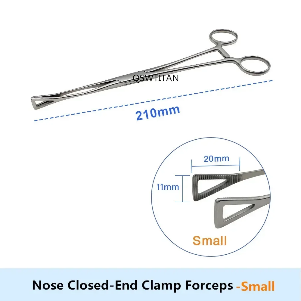 스테인리스 스틸 지혈용 폐쇄형 포셉스 그라인딩 홈이 있는 외과용 클램핑 포셉스 멸균 가능 눈꺼풀 도구