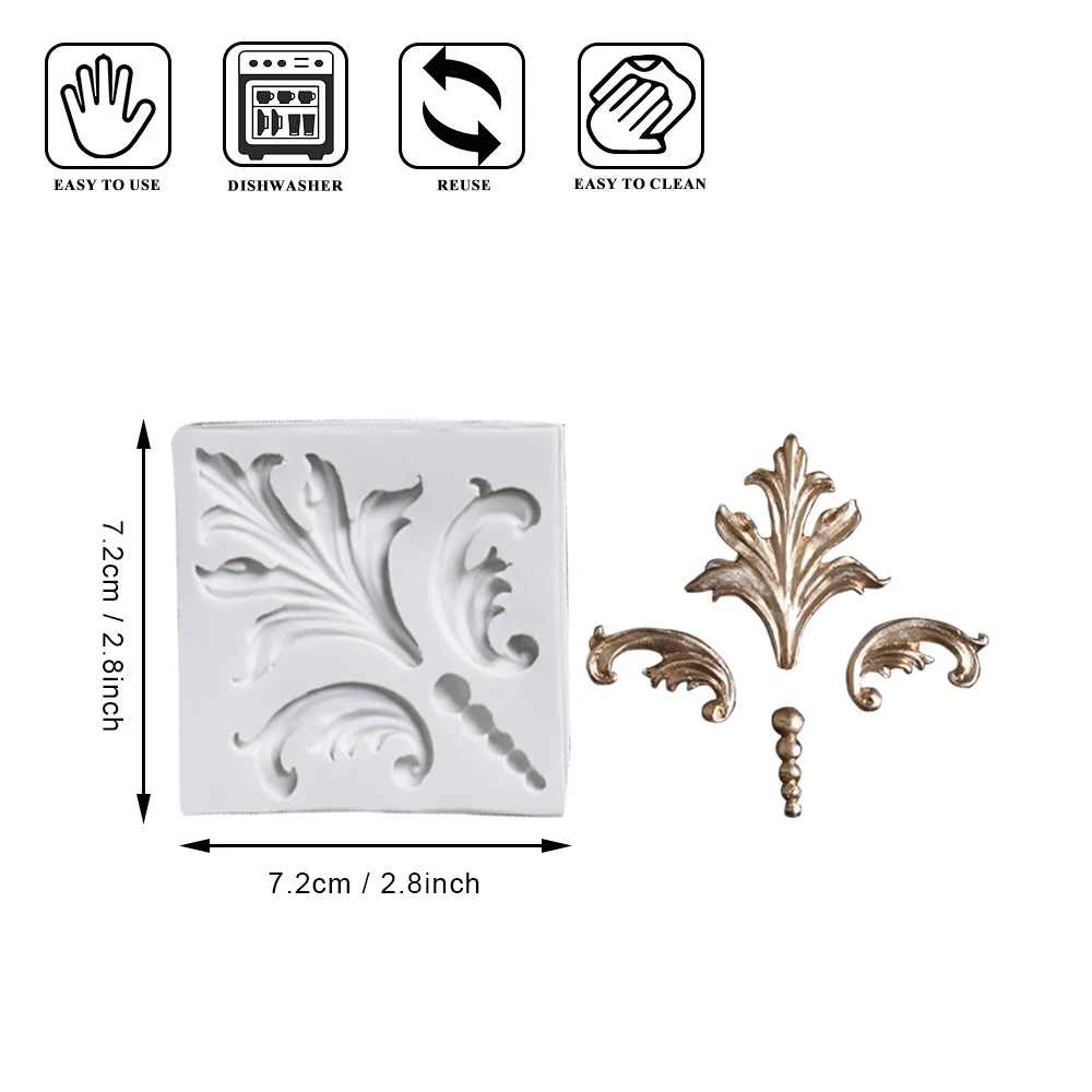 European Style Silicone Mold Retro Relief Sculpture Pattern Fondant Mold DIY Clay,Gum Paste,Sugar Paste Mold