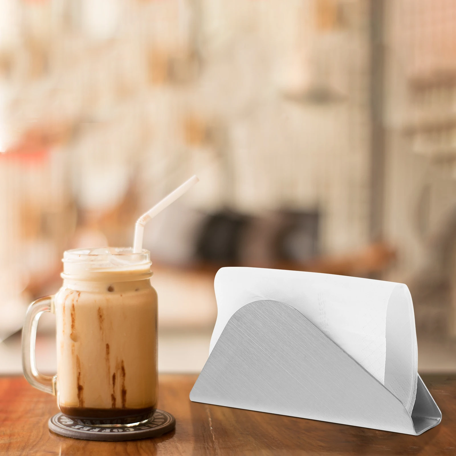 

Metal Vertical Holder Table Napkin Holder Decor Tissue St Paper Towel Tray Decor Iron Kitchen Black Silver Storage Desk