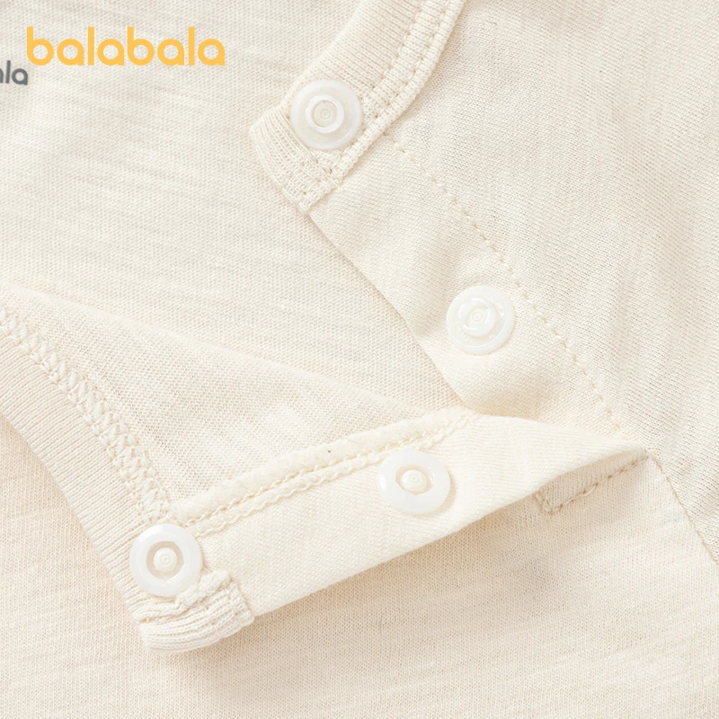 Balabala Baby Short Sleeve T-shirt Boys Girls Baby Top Clothing 2024 Summer New Collection Cute Adorable Fun