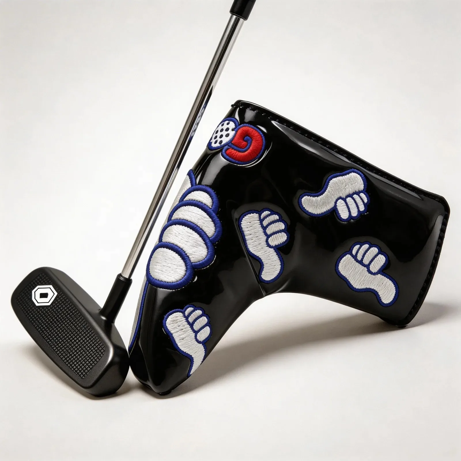 Vintage Blade Headcover Tour Classic Embroidery Golf Club Putter Head Cover for Pro Unisex Open Masters Compatible with Wincraft