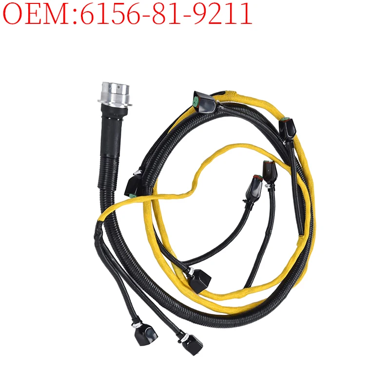 

Excavator Accessories 6156-81-9211 6156819211 Injection Nozzle Wire Harness for Komatsu PC400-7 6D125 Engine High Quality New