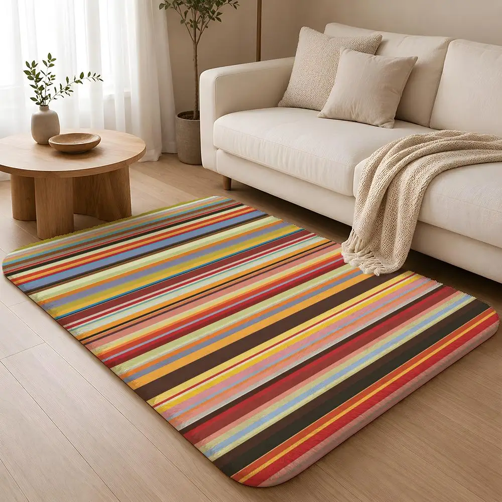 P-PaulS-SmithS Floor Mat Machine Washable Soft Flannel Area Rug, Non-Slip Absorbent Floor Mat for Living Room Bedroom