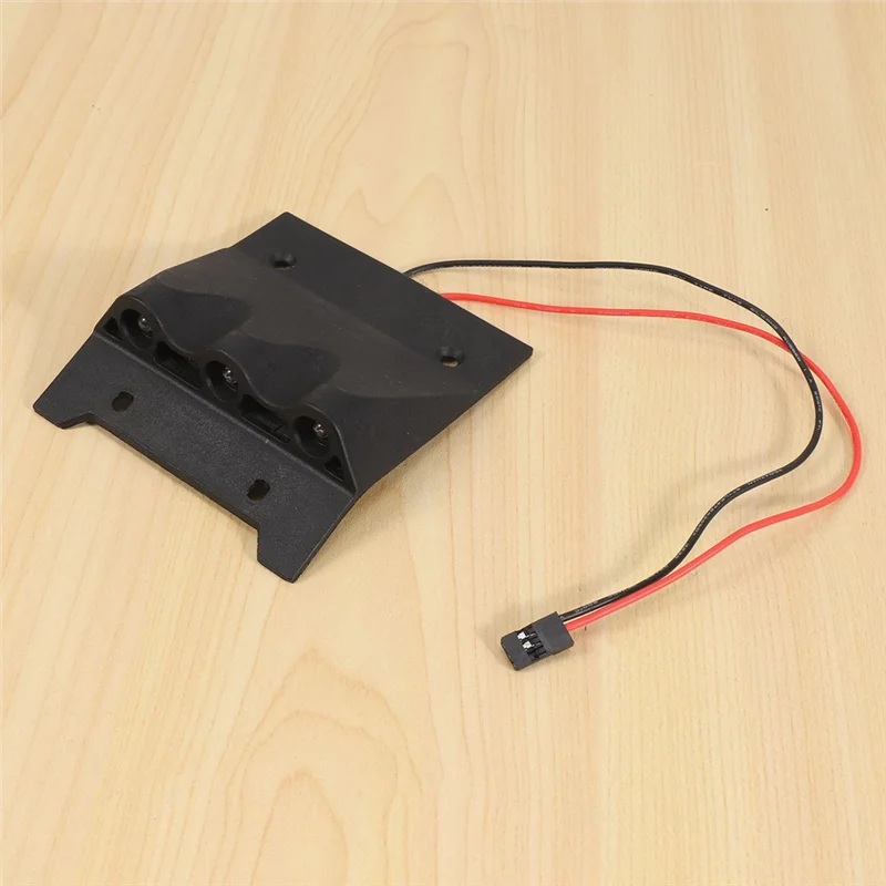 Garniture de plaque de toit en plastique A04F-2X avec jeu de lumière LED adapté aux pièces de voiture RC 1/5 HPI ROFUN ROVAN KM BAJA 5B 5T 5SC