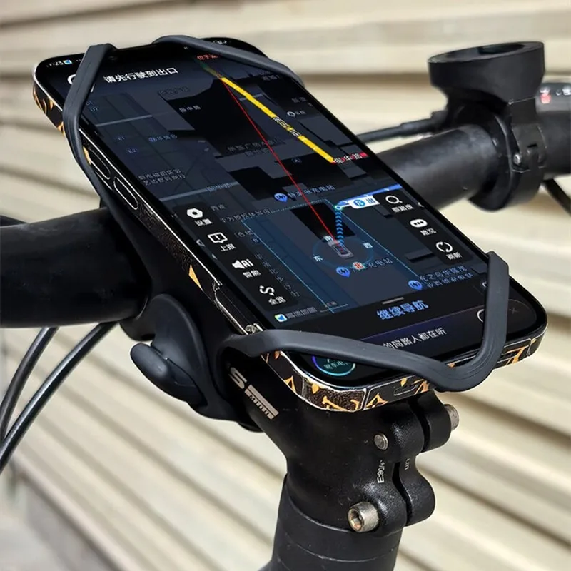 

360 Rotatable Silicone Bicycle Phone Holder Bicycle smartphone cradle mobile holder bike Motorcycle Stand GPS Support For iPhone