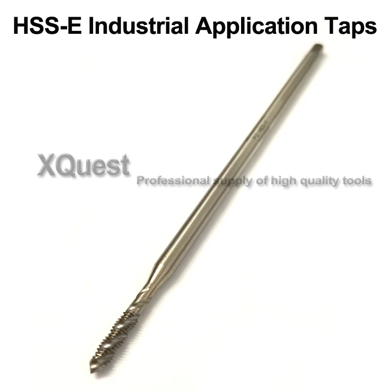 XQuest 150MM Legth HSSE Metric Extra Long Shank Spiral Flute Tap M3 M4 M5 M6 M8 M10 M12 machine extended handle Taps 150MM