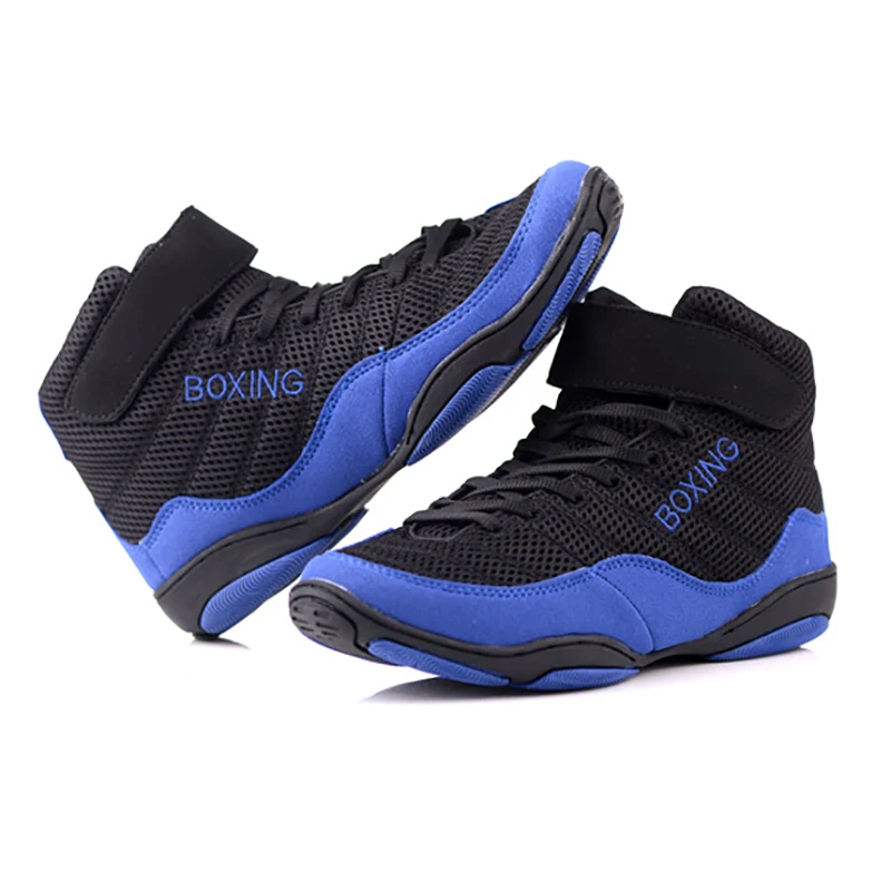 Men Professional Boxing Wrestling Combat Weight Lifting Shoes Male Soft Breathable Wearable Boxing Training Fighting Shoes Boys