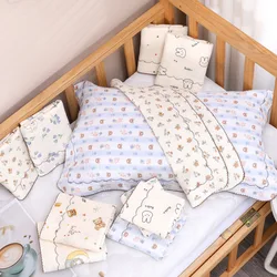 Baby Pillowcase Made of Pure Cotton Breathable Lightweight Sweat Absorbing Suitable for Home Daycare and Travel No Pillow insert