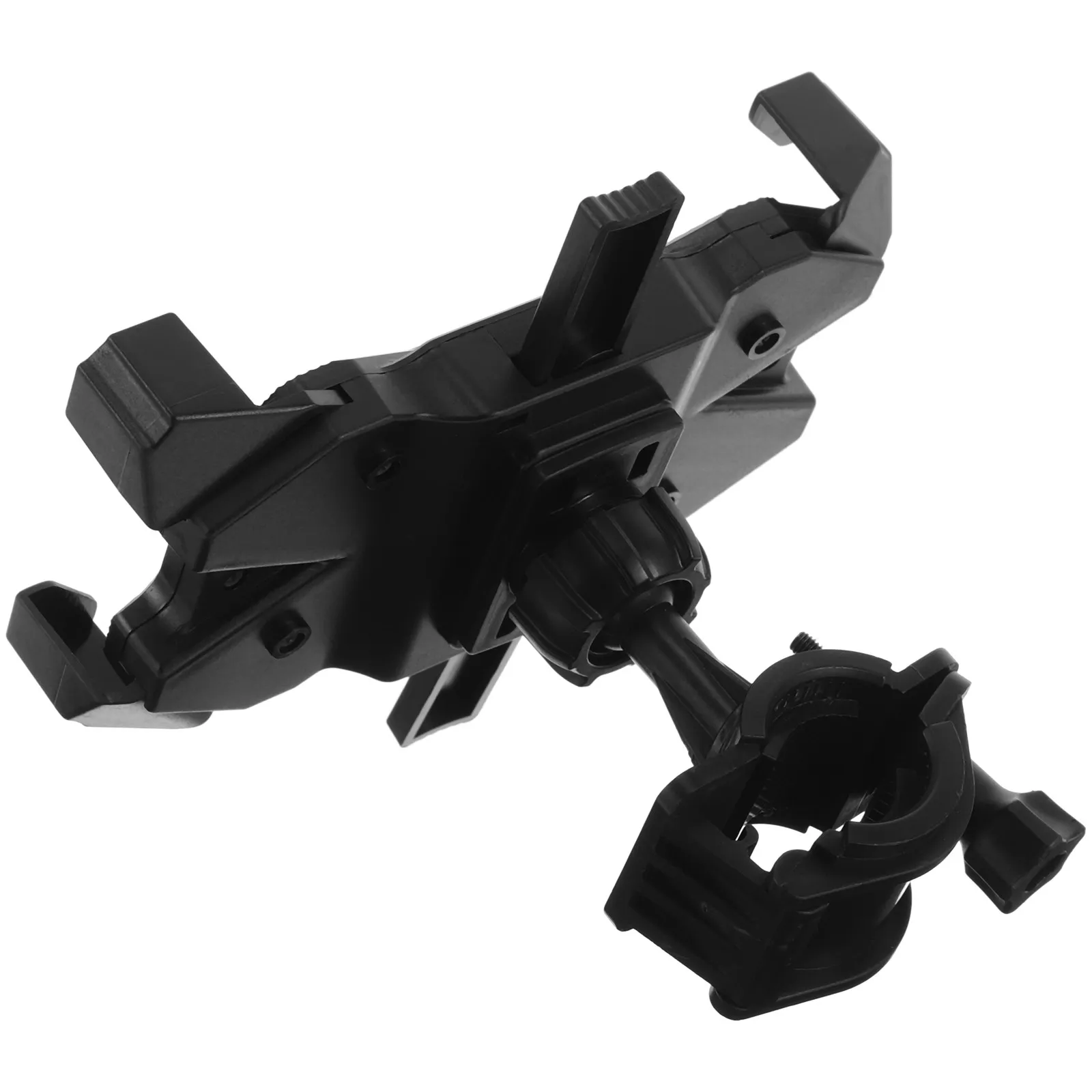 

Motorcycle Phone Mount ABS Aluminum Alloy Sturdy Universal Handlebar Clamp for Bike Scooter Cell Phone Holder Cycling GPS Stand