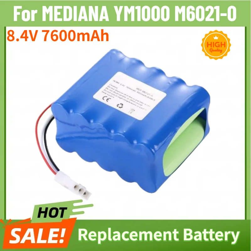 8.4V 7600mAh Battery For MEDIANA YM1000 M6021-0 Instrument Replacement Battery