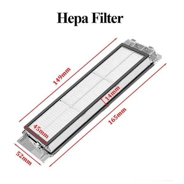 Brush Mops Hepa Filters for Roborock S5 S50 S502 S55 S6 Pure E4 for Robot 1S SDJQR01RR Vacuum Cleaner Accessories