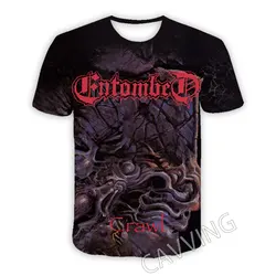 CAVVING 3D Printed  Entombed  Rock  Casual T-shirts  Hip Hop T Shirts Harajuku Styles Tops Clothing for Men/women