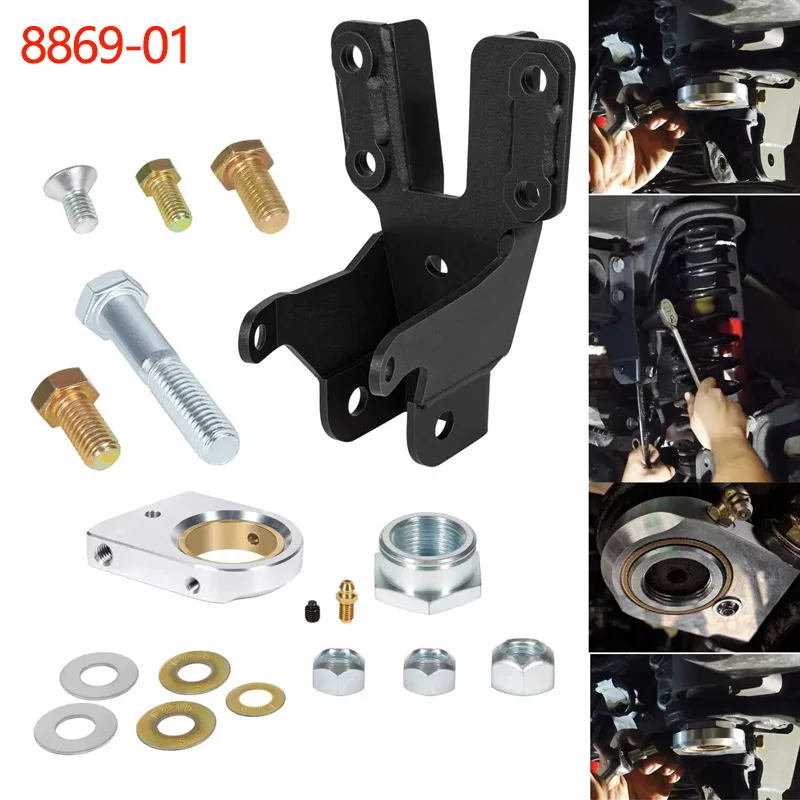 

8869-01 Front Track Bar & Sector Shaft Brace Fits for Jeep Wrangler JL JLU and ​Gladiator JT 2018 -​2023, Black