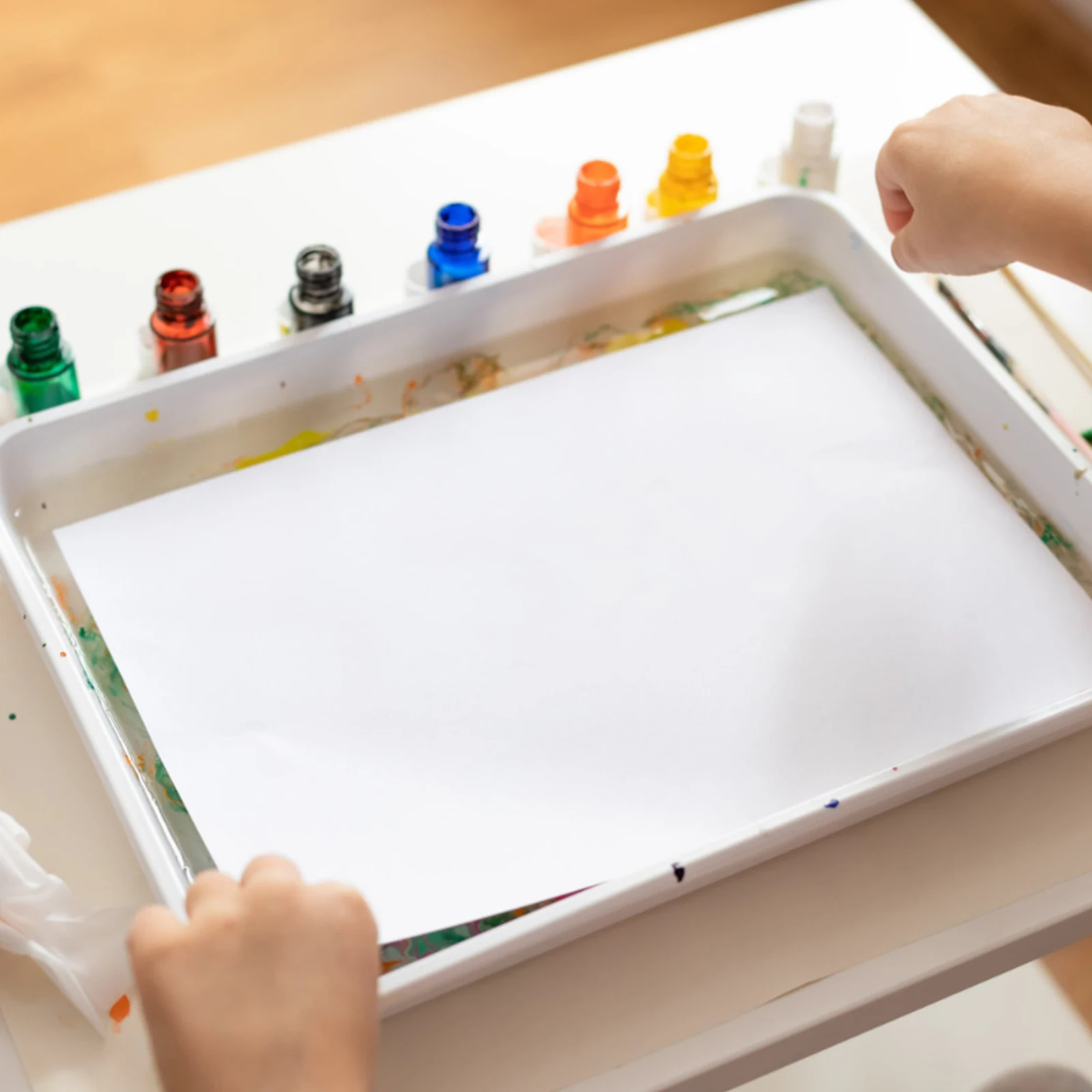 

5pcs 50 Sheets Painting Paper Kids Big White Drawing Crafts DIY Paintings For Painting Marbling Paint Pad Large Size