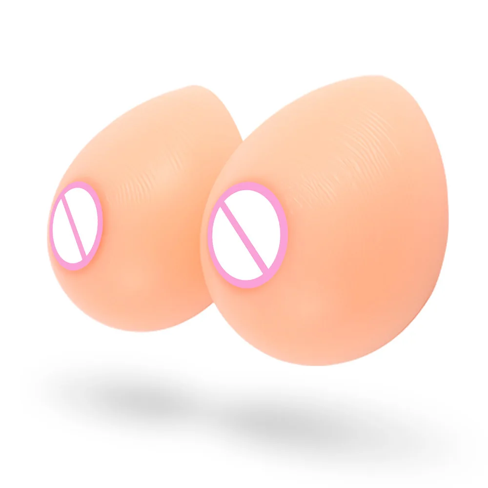 

One Pair Self Adhesive Silicone Breast Forms for Mastectomy Crossdresser Prosthesis Transgender Fake Boobs Bra Inserts