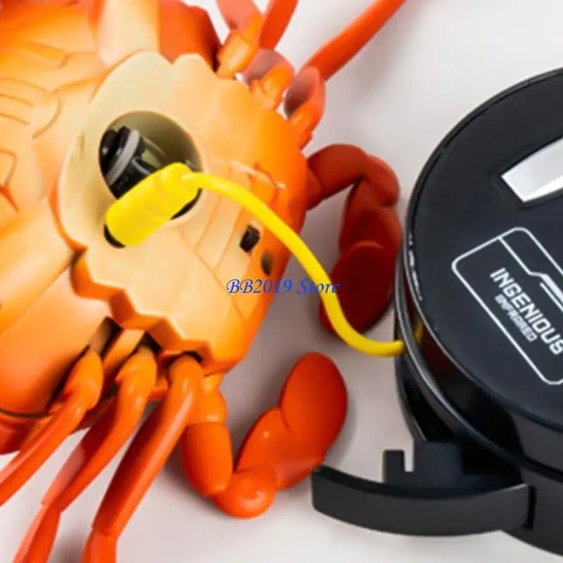 Q0KB Kids Gift Remote Control Creepy Plastic Crabs Toy Infrareds Rc Moving Toy