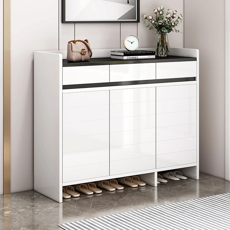 Entrances White Shoe Cabinets Simple Organizer Multifunctional Shoe Cabinets Storage Placard Pour Chaussures Furniture