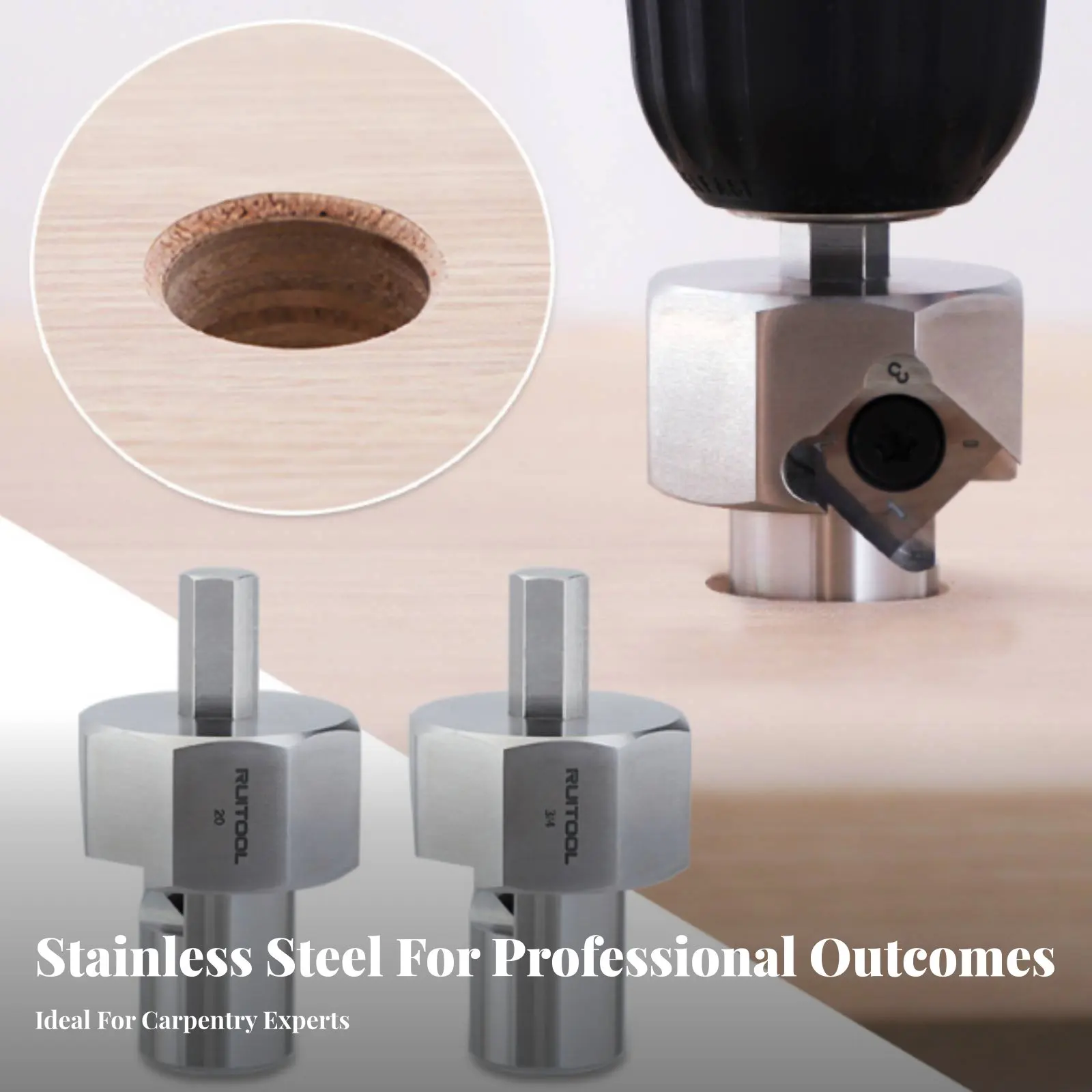 

Hole Deburring Tool Stainless Steel Frame Hole Chamfering Tool craftsman's Deburring Piece Multi-Material Use Hex Shank Chamfer