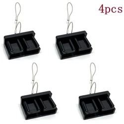 4PCS Dust Cap FOR Plug Cover Style Connectors 50AMP Battery Caravan PVC Fire/Flame Retardant Power Supply Plug Socket