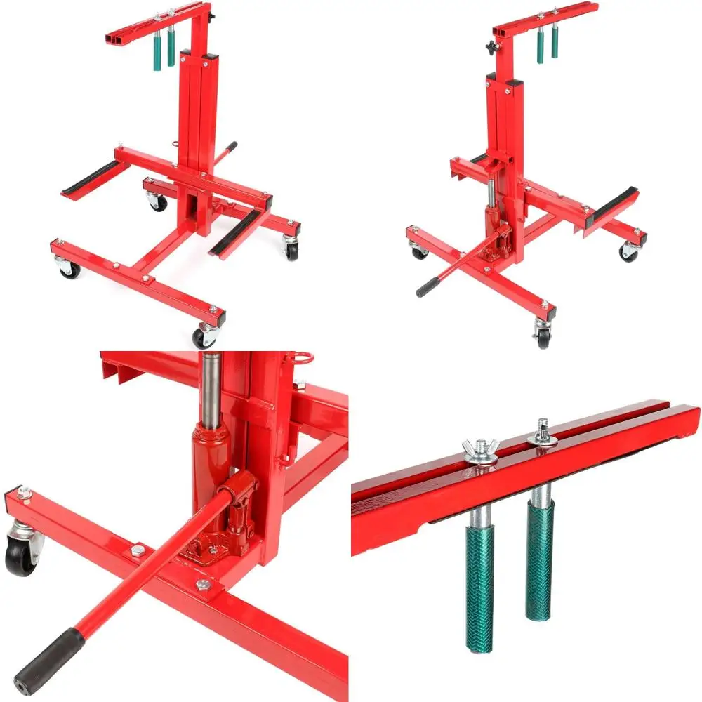 Sturdy Car Door Jack Lift Hoist - Red