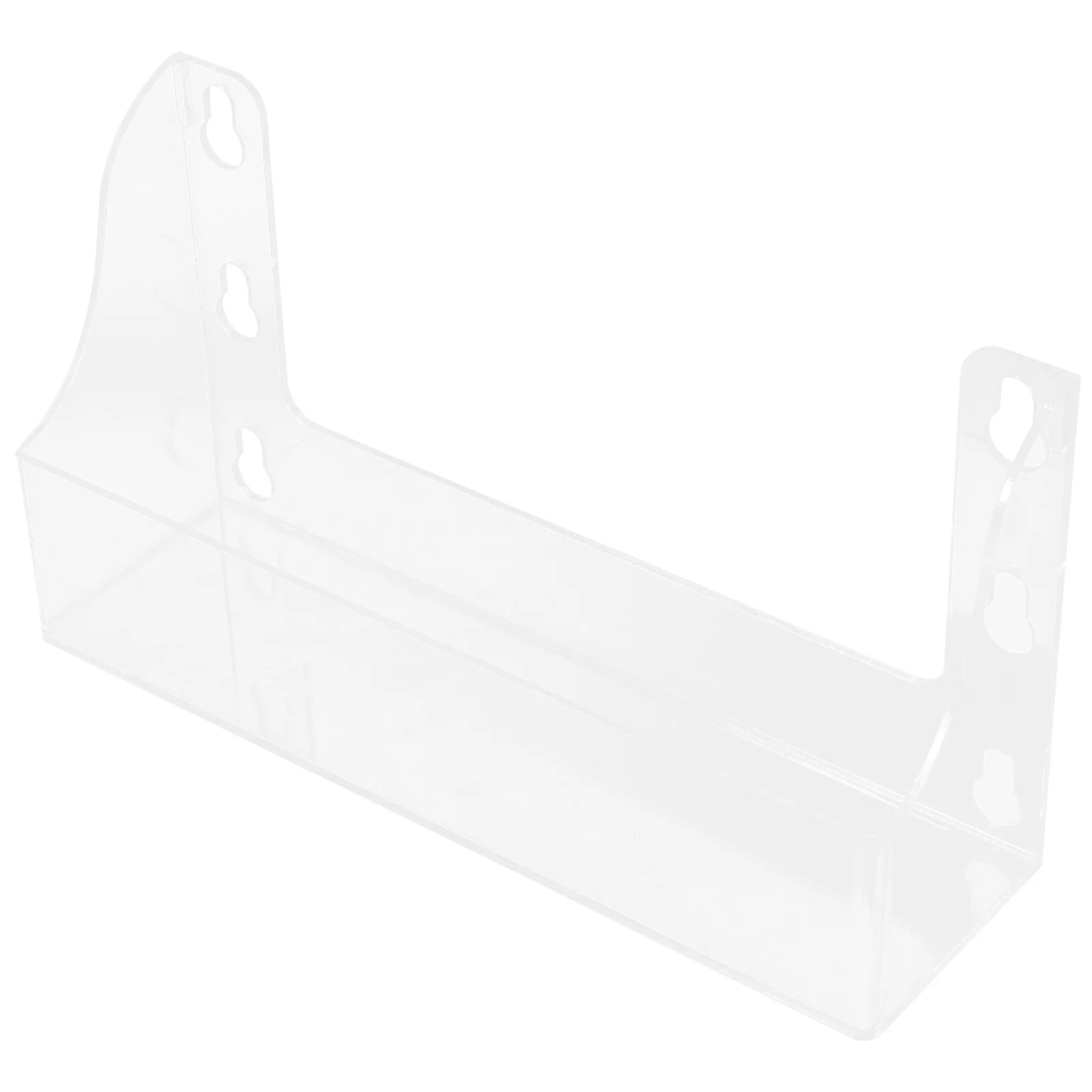 

1pc Beverage Rack Transparent Suction Cup No Hole Easy Install Adjustable Kitchen Fridge Organizer Storage Shelf For Drinks