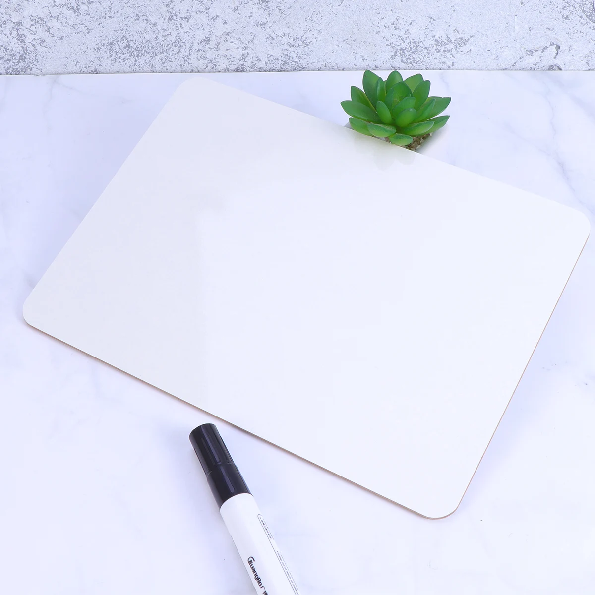 

4 Pcs Whiteboard Desktop Tiny Small Office Supplies Double Sided Planner Reminder Child
