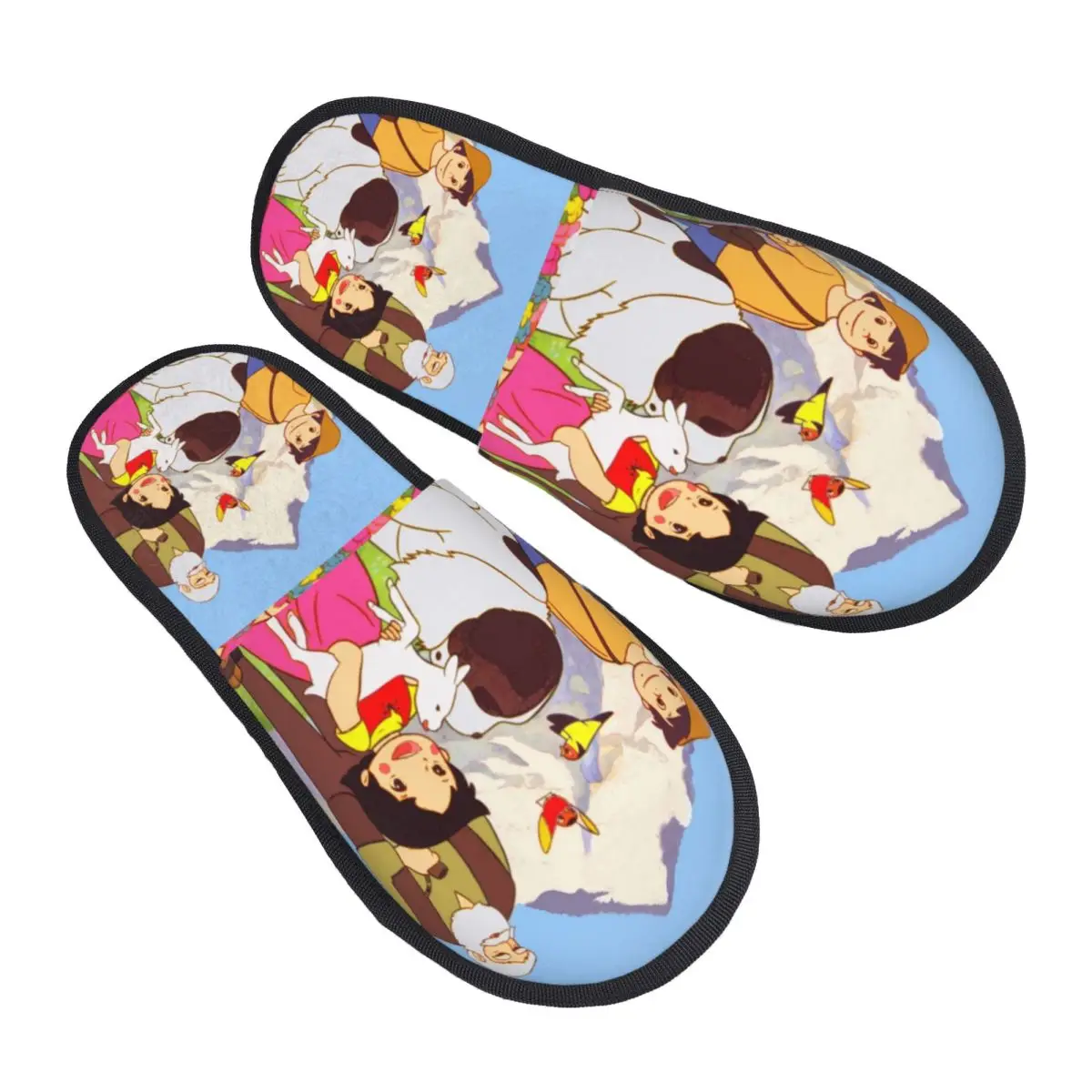 

Пользовательские гостевые тапочки Heidi «Питер и дедушка» для спальни, женские домашние тапочки со снежной козой и рисунком детей