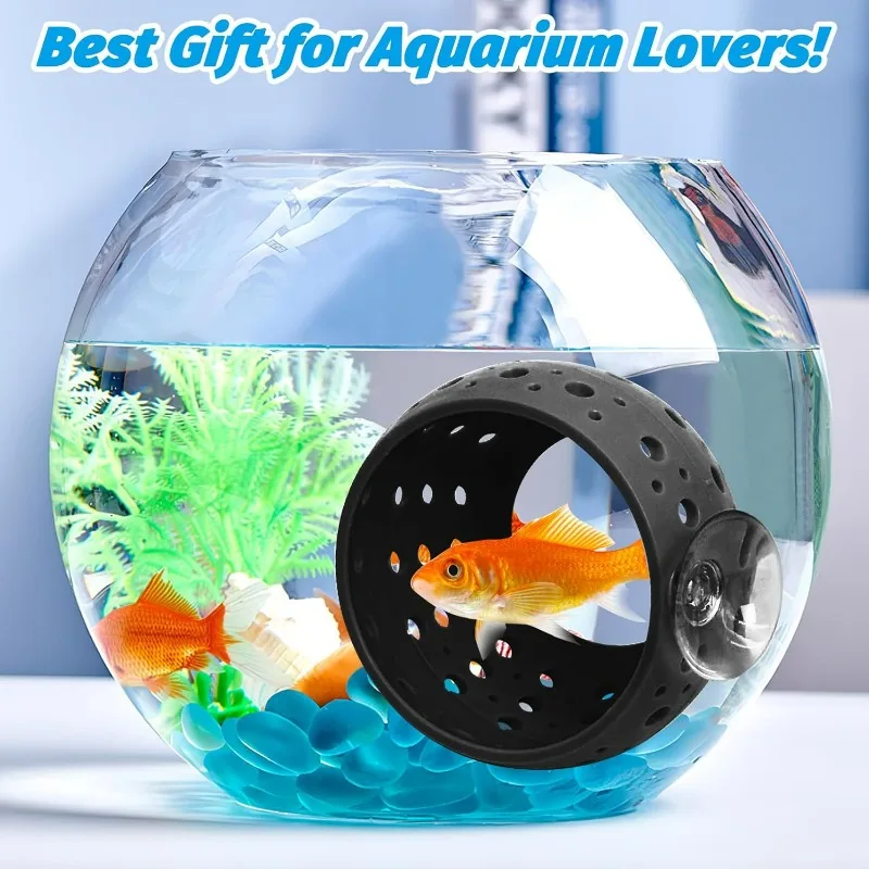 Betta Bulb Hide Tunnel Aquarium Fish Hideout with Suction Cup - Shrimp Cave Aquarium Decor for Small Fish Guppy Hiding&Resting view 5