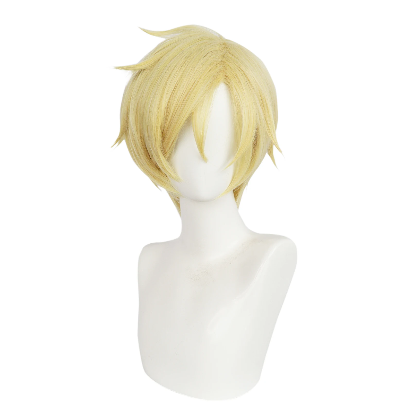 

Synthetic Short Blonde Straight Cosplay Wig For Party Halloween Carnival Comic Exhibition