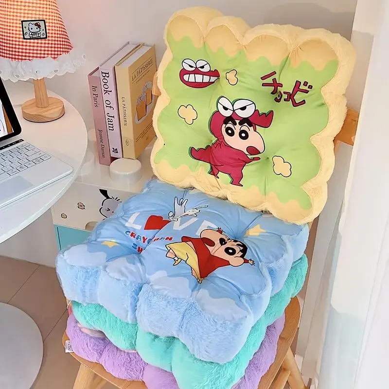 

Kawaii Crayon Shin Chan Seat Cushion Cartoon Comfortable Plush Seat Pad Soft Chair Cushion For Home Decor Gifts Girl