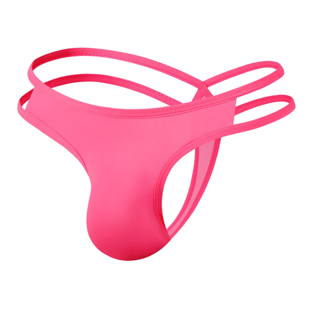 Men's Low Waist Silky Soft Thin Thong, Sexy Unique Erotic T-back Underwear for Men