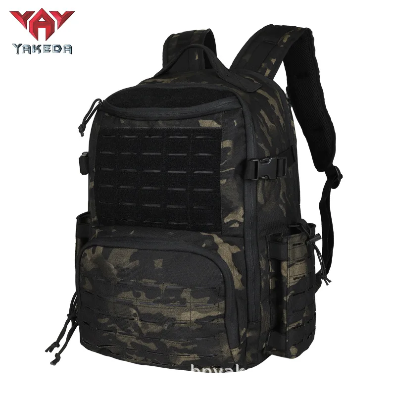 Yakeda Tactical Backpack Outdoor Hiking Camping Commuting Knapsack MOLLE Multi 50L Bag 1000D Nylon Waterproof Anti-friction