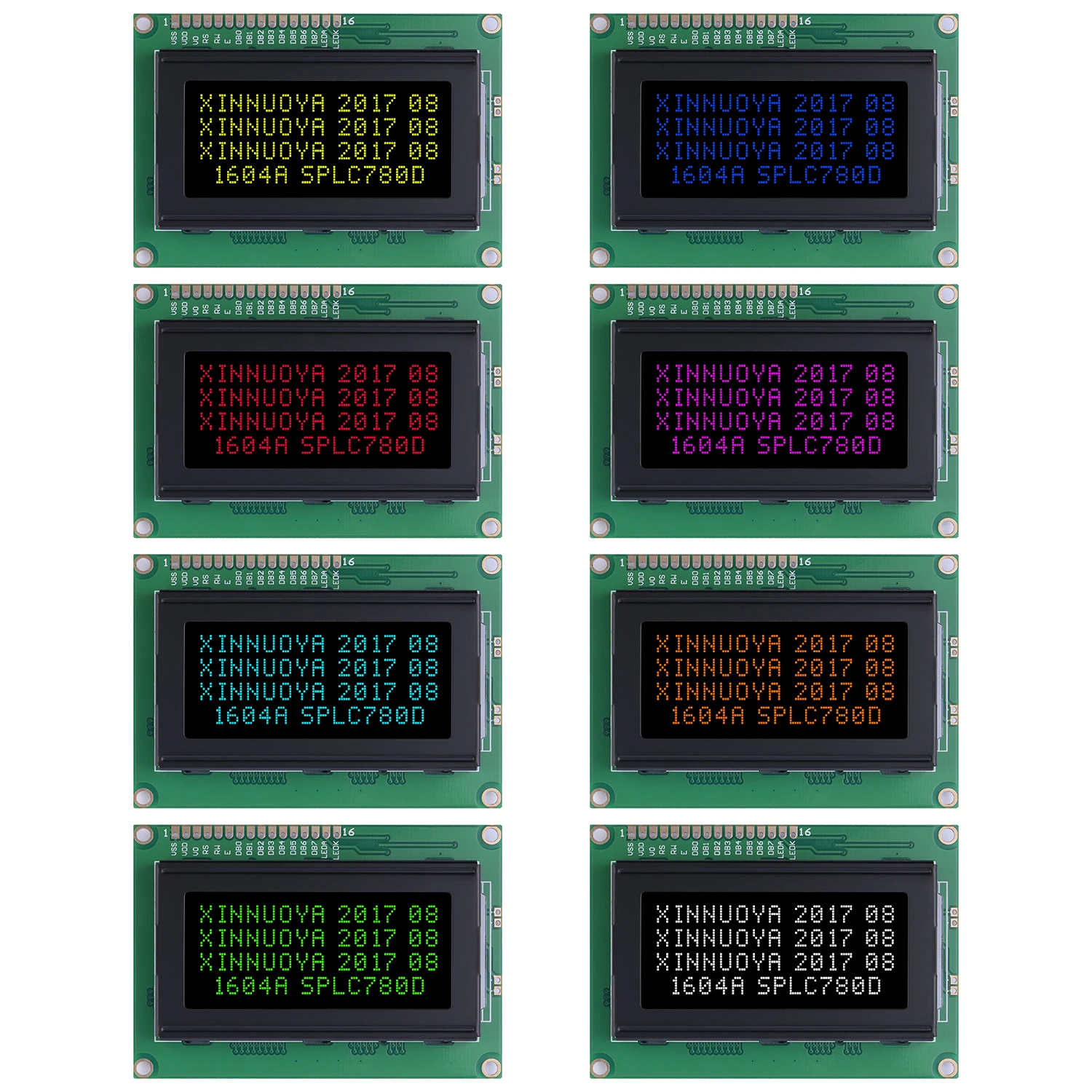 Display LCD Controller Board, Display Módulo Board, Arduino Preto Film Red font, BTN, DC 5V, 1604A, 1604A, ST7066U