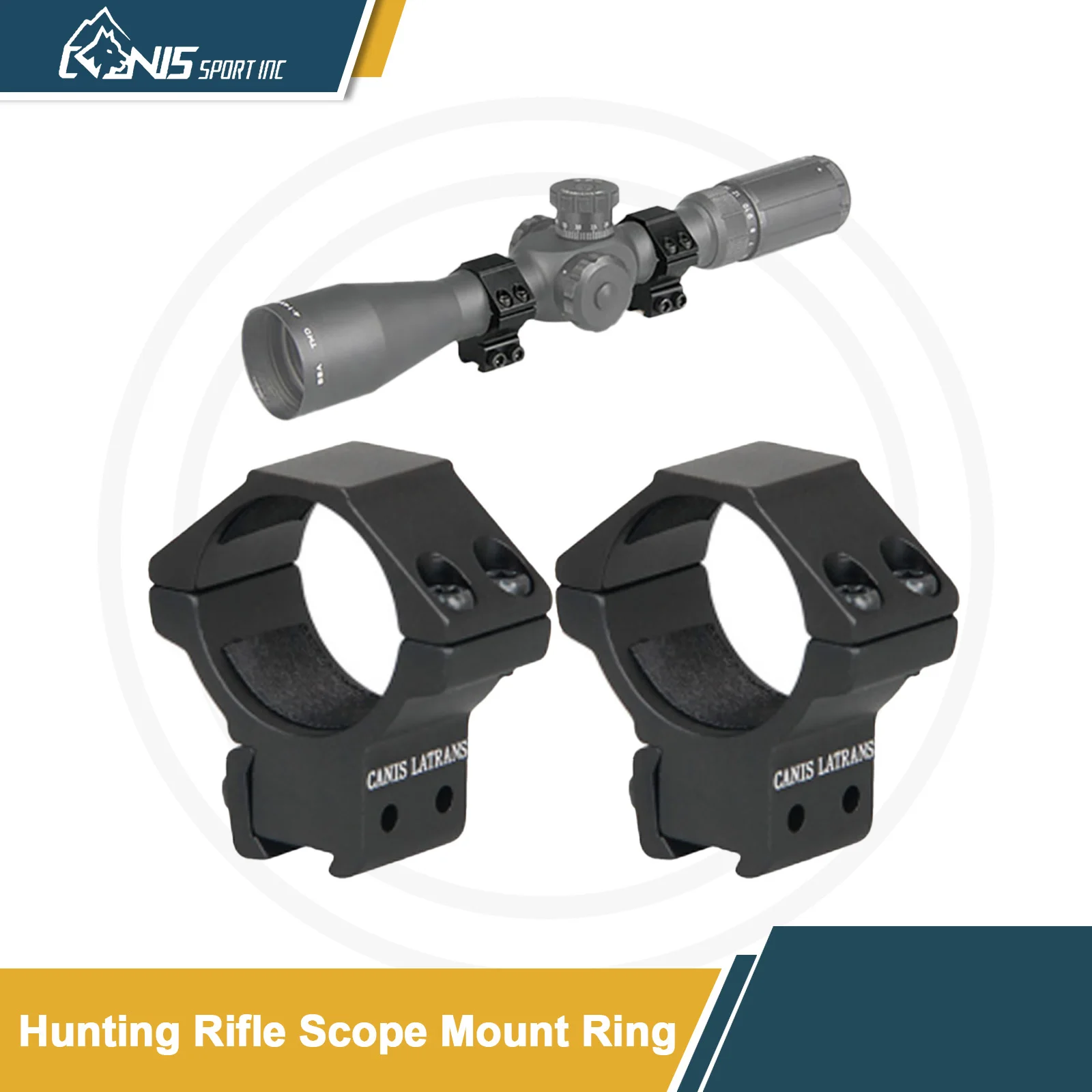 

CANIS SPORT INC Rifle Scope Mount Outdoor Hunting Ring 25.4mm fits on11mm rail Metal Tactical Hunting Rail Mount