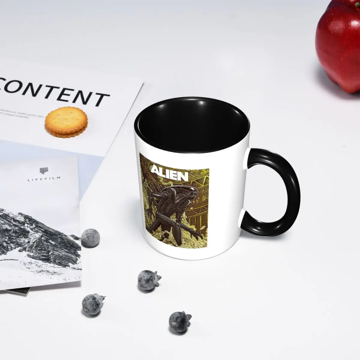 Movie Alien Mug Funny Ceramic Coffee Cups Tea Mugs Milk Cup Drinkware Gift for Woman Man