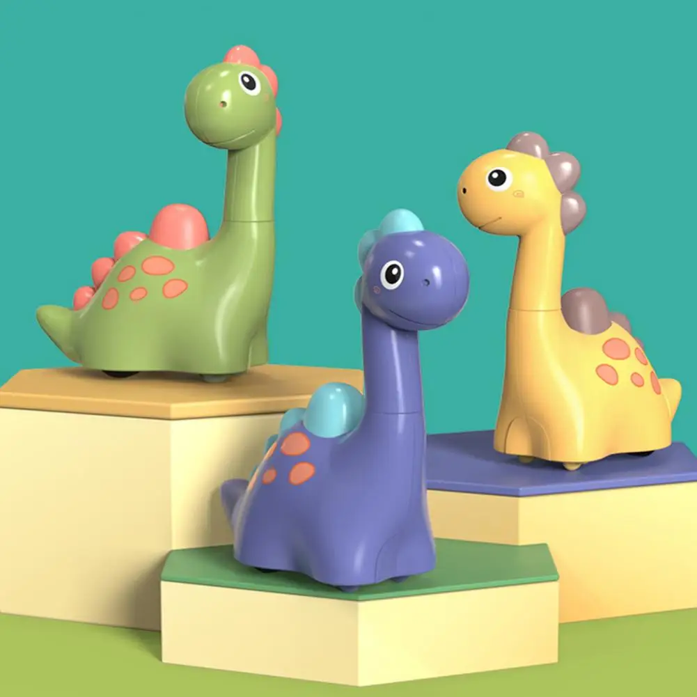Juguete de dinosaurio de Color brillante para niños, coche de juguete giratorio de 360 grados, con efecto de sonido y apariencia vívida, ideal para regalo