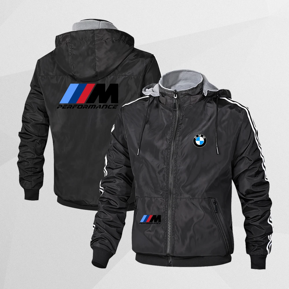 2024 BMW autumn winter men\'s and women\'s double-sided wearable goose down jacket casual sports cotton jacket warm clothing