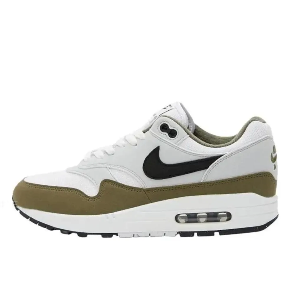 Nike Air Max 1 Grey Green Color Classic Casual Designer Walking Sports Shoes Sneakers Women Men Running Shoes