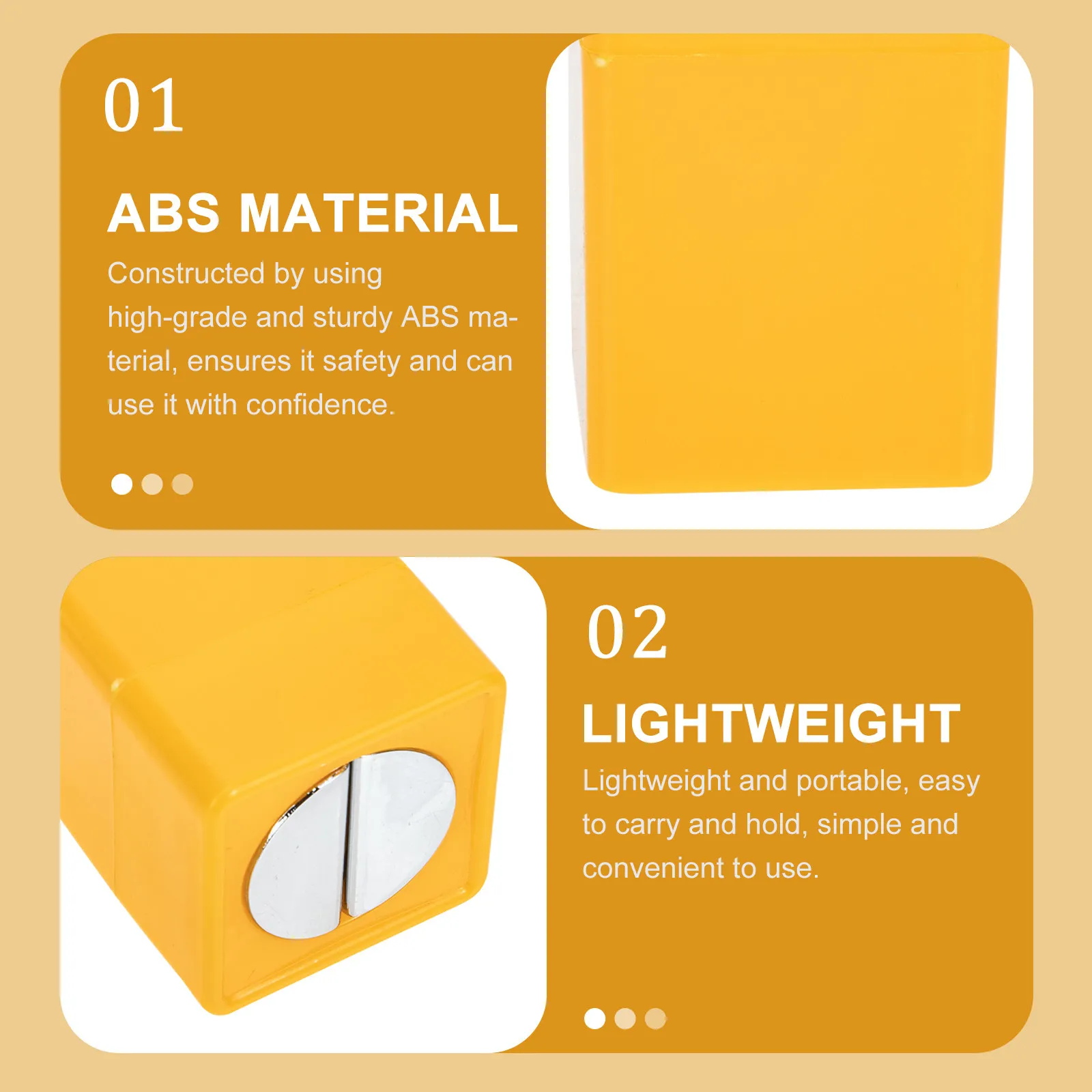 Waste Blades Storage Box High-Grade ABS Plastic Portable Safety Razor Blades Disposal Case for Home Dorm Salon