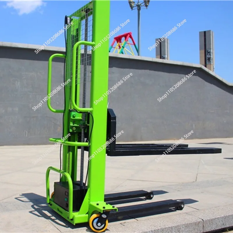 Electric Hydraulic Forklift Trucks Portable Hydraulic Lift Pallet Stacker