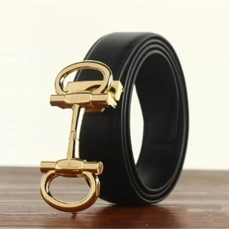 2024 New Famous Brand Belt Men width 3.4cm Top Quality Strap Male Genuine Luxury Leather Belts for Women jeans Waistband Belt