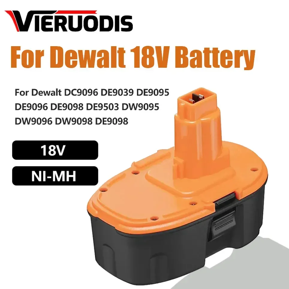 DC9096 18V 6800mAh Ni-MH Power Tool for Dewalt DC9096 DE9039 DE9095 DW9098 DE9503 DW9096 Replacement Battery