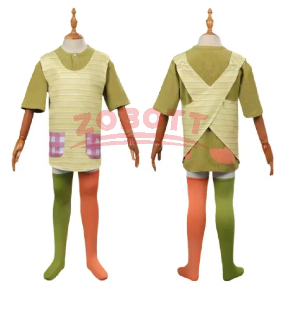 Traje de Cosplay de medias largas, chaqueta, delantal, pantalones para niños y niñas, regalos de Carnaval de Halloween, disfraz, traje de juego de rol