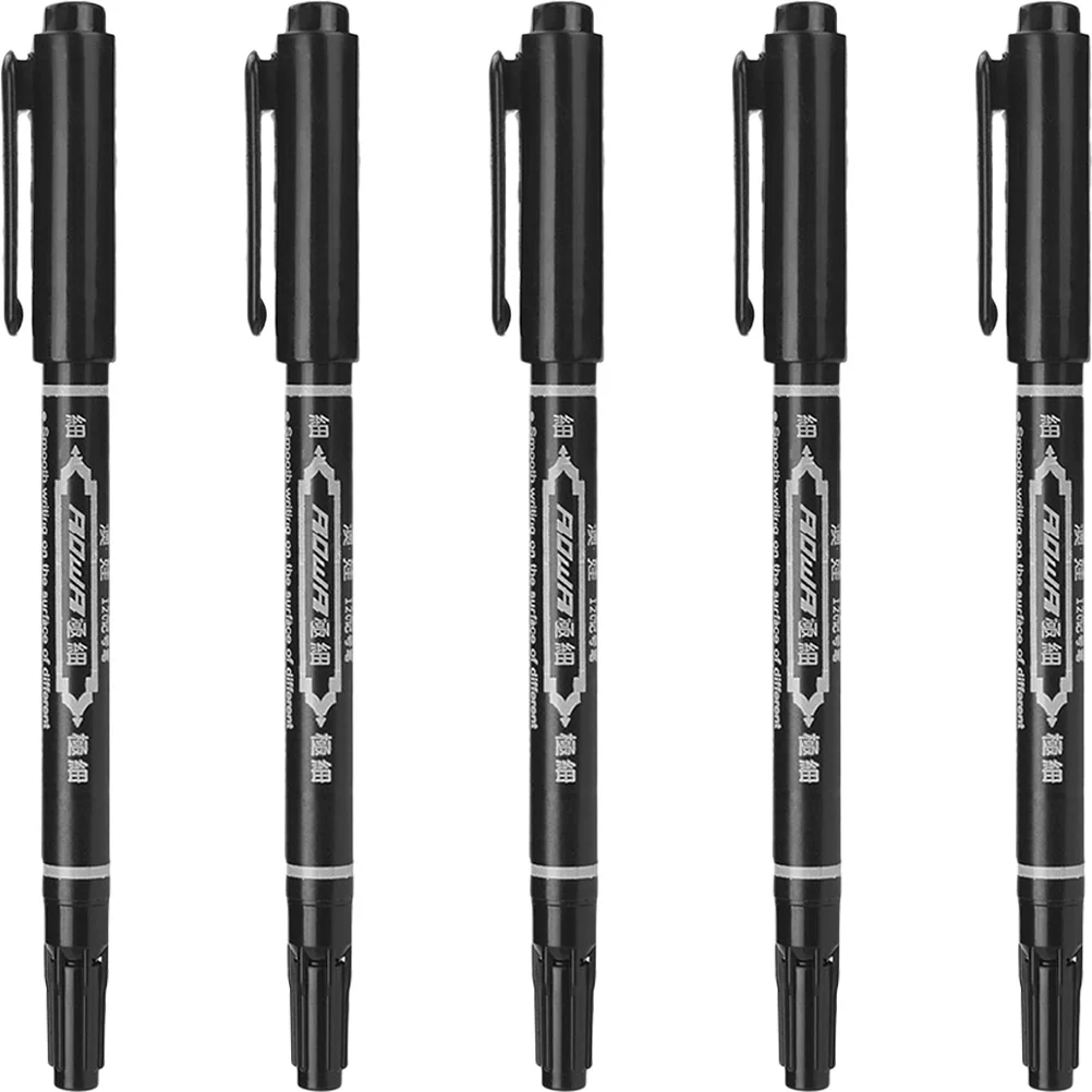 

5Pcs Portable Eyebrow Mapping Pen for Salon Use Professional Position Marking Tool with Smooth Lines and Accuracy