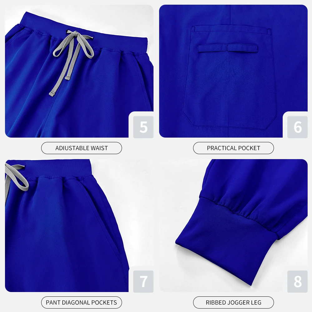 الحيوانات الأليفة الاستمالة الطبيب فرك دعوى S-XXL قصيرة الأكمام أعلى عداء ببطء بانت ممرضة موحدة النساء 10 ألوان الملابس الطبية جراحة عمال