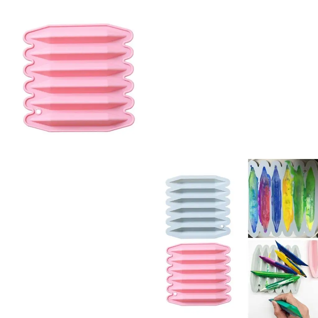 

Double Tipped 3D Crayon Silicone Mold Reusable Crayon Mold andmade
