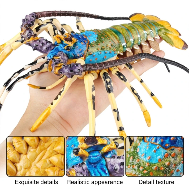 Realistyczna figurka homara idealna do wystroju domu i dekoracji wystaw biurowych