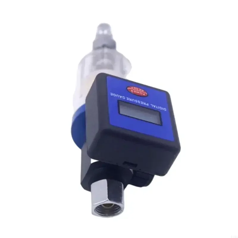 

Air Compressor Filter with Digital Pressure Gauge and Moisture Separator Compatible with Pneumatic Spray Tools